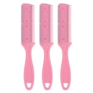 ARTIBETTER Womens Razors Hair Cutter Comb End Trimmer Hair Cutting Razor Double 3pcs For Women Thin Hair Pet Cutting and Styling Professional Hair Clippers