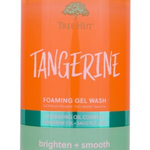 Tree Hut Tangerine Foaming Gel Wash | Cleanse & Soothe Skin without Stripping Moisture | Made with our Hydrating Oil Complex | 18 fl oz.