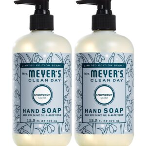 MRS. MEYER’S CLEAN DAY Liquid Hand Soap, Snow Drop (12.5 Fl Oz (Pack of 2))