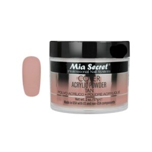 Mia Secret Cover Tan Acrylic Powder MADE IN USA Multiple Sizes (2 oz)
