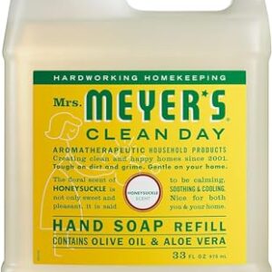 MRS. MEYER’S CLEAN DAY Liquid Hand Soap Refill, Honeysuckle, 33 Oz