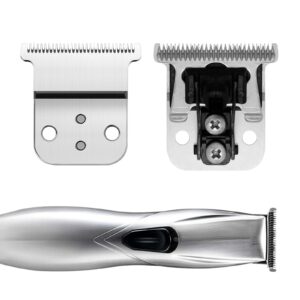 ZZYZSFUS Replacement T-Blade Set for D7/D8 Steel Blade, Compatible with Slimline Pro Li D7/D8 Hair Clipper Trimmer (Silver)