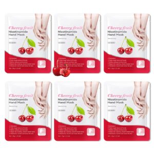 WENJLYJ 6 Pairs Hand Mask for Dry Cracked Hands>Nourishing Moisturizing Gloves>Hands Moisturizer for Deep Moisturizing>Silky Smooth Moisturizing Gloves>Hand Care Mask Set(K)