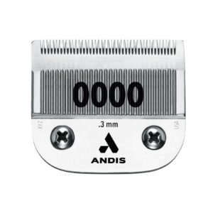 Andis 64074 UltraEdge Carbon-Infused Steel Detachable Clipper Blade, Size 0000, 1/100-Inch Cut Length