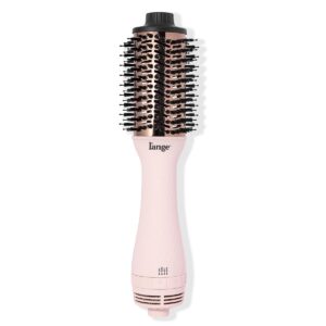 L’ANGE HAIR Le Volume 2-in-1 Titanium Blow Dryer Brush | Hot Air Brush in One with Oval Barrel | Hair Styler for Smooth, Frizz-Free Results for All Hair Types (Blush – 60mm)