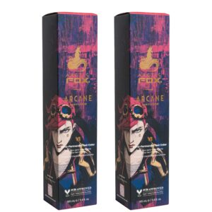 Arctic Fox x Arcane League of Legends Vegan and Cruelty Free Semi Permanent Hair Color Dye – VI 5.6 Fl Oz (Pack of 2)