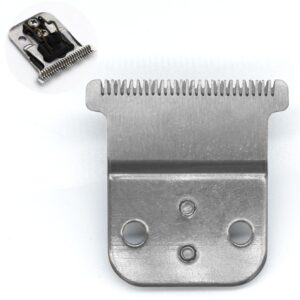 Professional Carbon Stainless Steel T-Shaped Replacement Blade Set #32105-D7#32655 D8#32400 Compatible with Andis D7/D8 Slimline Pro-Li Cord/Cordless Hair Trimmers (Silver)