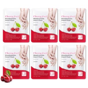 Hydrating Hand Masks> 6PCS Hand Mask Moisturizing Gloves for Men Women> Smooth Long Lasting Soft Exfoliating Hand Peeling Spa Mask Moisturizer Beauty Gift Set for Dry Cracked Rough Dull Hands (B)
