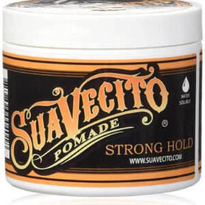Suavecito Pomade Firme (Strong) Hold 5 oz, 1 Pack – Strong Hold Hair Pomade For Men – Medium Shine Water Based Flake Free Hair Gel – Easy To Wash Out – All Day Hold For All Hair Styles
