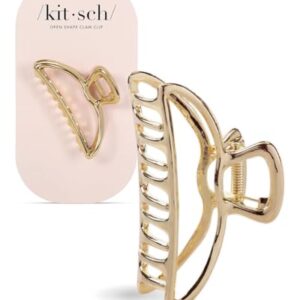 Kitsch Metal Hair Clips for Women – Durable & Elegant Metal Claw Clips, Perfect for Everyday Use & Special Occasions – Gold, 1 Pc