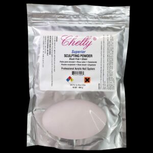 YSSER Chelly Superior Sculpting Powder Professional Acrylic Nail System Clear Blush Pink Medium 16 oz 454 g (Blush Pink)> Set of 3