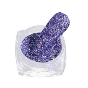 Generic 1 Box Nail Art Glitter Powder Colorful Rhinestones Crushed Diamond Effect Shining Glitter Pigment Powder for DIY Manicure Decoration Accessories (N)