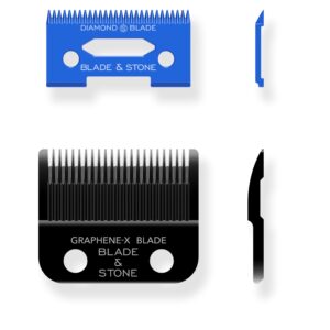 Blade & Stone™ Replacement Clipper Blade – Diamond-S™ Blade – Micro-Gap™ Technology – Graphene-X™ – Fits Blade & Stone™ Cordless Clippers and Most Popular Barber (Regular Replacement Blade)