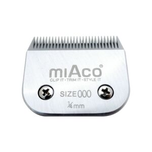 Miaco Size 000 Detachable Clipper Blade fits Oster Classic 76, Andis BGC, BGR, BGRC, MBG