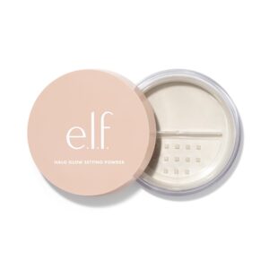 e.l.f. Halo Glow Soft Focus Setting Powder, Silky Setting Powder For Creating Soft Glow Without Shine, Smooths Pores & Lines, Light