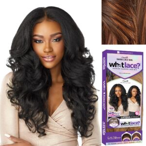Sensationnel What Lace 13X6 Wigs – Latisha Lacefrontal Hand Tied Glueless Synthetic With Natural Density Preplucked Hairline (FLAMBOYAGECHOCOLATE)