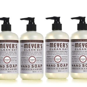 MRS. MEYER’S CLEAN DAY Liquid Hand Soap, Lavender Scent, 12.5 Ounce Bottle Each (12.5 Ounce, Pack of 6)
