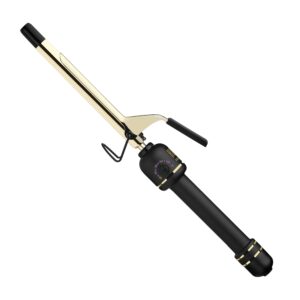 HOT TOOLS New and Improved 24K Gold Professional 5/8″ Extended Barrel Curling Iron with Clamp for Tight Curls | 24K Gold Technology for Long-Lasting Results & Longer Barrel for Easy Styling