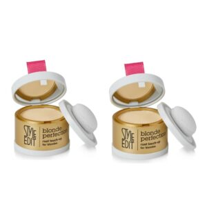Root Touch Up Powder by Style Edit | Temporary Color for Dark Roots, Highlights, Grays and Thinning Hair | Mineral Infused 2 Pack