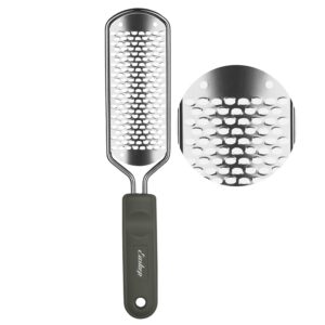 Foot File Foot Scrubber Pedicure – Callus Remover for Feet Easkep Professional Grater Rasp Foot Scraper Corns Callous Removers Cracked Dead Skin Remover for Dry and Wet Feet (Grey Green)