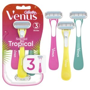 Gillette Venus Tropical Women’s Disposable Razor, 3 Count
