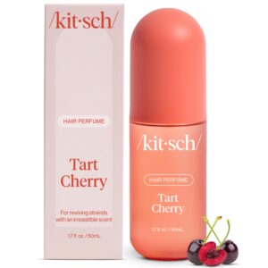 Kitsch Tart Cherry Hair Perfume For Women – Clean, Deodorizing, and Patented Odor-Eliminating Technology, Body Mist – Freshen Hair, Body & Pillows – Black Cherry, Raspberry, Jasmine, Sandalwood – 50ml
