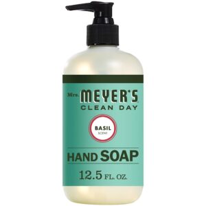 Mrs. Meyer’s 651344EA Clean Day Liquid Hand Soap, Basil, 12.5 oz