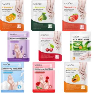 Hand Cream Moisturizing Mask> Hand Masks Moisturizing Glove for Dry Hands> Hydrating and Regenerates Dead Skin> Hand Care Moisture Gloves for Dry Hands> Safe for All Skin Types (count> 9 pack)