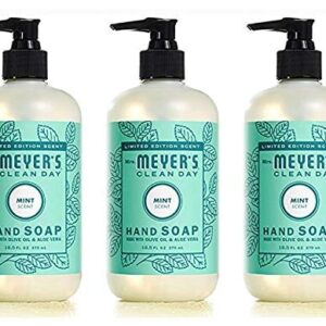 MRS. MEYER’S CLEAN DAY Liquid Hand Soap Mint (12.5 Fl Oz (Pack of 3))