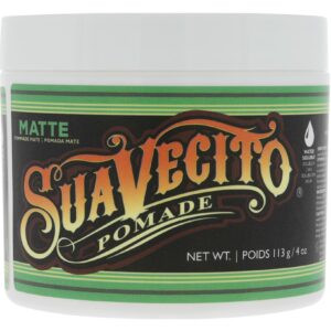 Suavecito Pomade Matte (No Shine) Formula 4 oz, 1 Pack – Medium Hold Hair Pomade For Men – Matte Hair Paste For Natural Texture Hairstyles