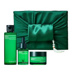 [PKY] Pyunkang Yul Ultimate Line Skincare Set, Mother's day gift for mom, Calming Solution Toner, Ampoule & Cream, Traditional Korean-Style Packaging, Zero-Irritation (3-item set)