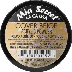 Mia Secret Cover Beige Acrylic Powder – 0.5 oz