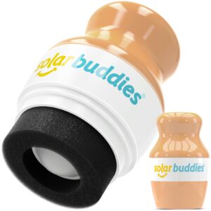 Solar Buddies Sunscreen Applicator – Single Nude – Refillable Roll on Sponge Sunscreen, Suncream & Lotion Applicator For Kids, Adults & Families – Holds 3.4fl oz, Perfect Size for Travel