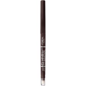 L’Oreal Paris Makeup Infallible Never Fail Original Mechanical Pencil Eyeliner with Built in Sharpener, Black Brown, 1 Count