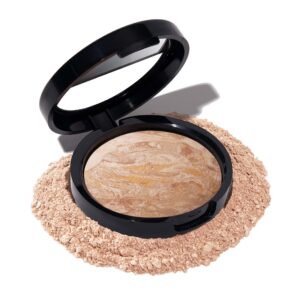 LAURA GELLER NEW YORK Baked Balance-N-Glow Illuminating Foundation – Fair – Buildable Sheer to Light Coverage – Satin Finish