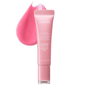 LANEIGE Glaze Craze Tinted Lip Serum Strawberry Sprinkles: Plumping, Nourishing Hydration with Polypeptide