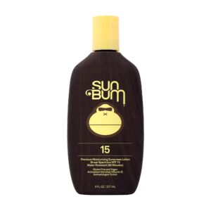 Sun Bum Original SPF 15 Sunscreen Body Lotion – Broad Spectrum Moisturizing Sunscreen with Vitamin E – Hawaii 104 Act Compliant (Made without Octinoxate & Oxybenzone) – 8 oz