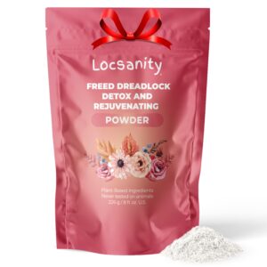 Locsanity Dreadlock Hair Scalp Detox – Deep Clean Dreadlock Powder, Cleansing Conditioner – Natural Hair Cleanser for Build Up – ACV Alternative, Loc Care and Maintenance Products