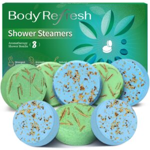 Shower Steamers Aromatherapy – 8 Pack Shower Bombs with Natural Essential Oils, Birthday Gifts for Women Self Care Relaxation Home SPA Stress Relief, Mothers Day Gifts for Mom, Her, Women