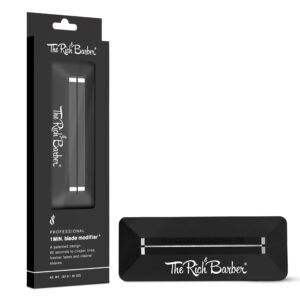 The Rich Barber 1 Minute Blade Modifier – Trimmer Blade Sharpener with Diamond Metal Stone for Professional & Home Use – Closer Shaves, Sharper Lines, Less Ingrown Hair – Compatible with Most Brands
