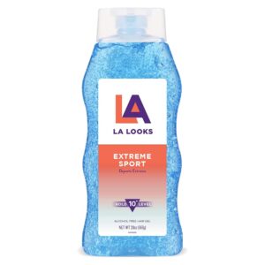 LA Looks Styling Hair Gel – Extreme Sport – 20 Oz – Hold for High Performance Activity