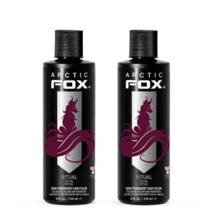ARCTIC FOX Vegan and Cruelty-Free Semi-Permanent Hair Color Dye – RITUAL 8 Fl Oz (Pack of 2)