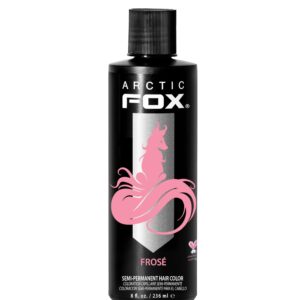 ARCTIC FOX Vegan and Cruelty-Free Semi-Permanent Hair Color Dye (8 Fl Oz, FROSE)