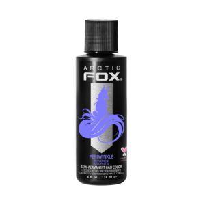 ARCTIC FOX Vegan and Cruelty-Free Semi-Permanent Hair Color Dye (4 Fl Oz, PERIWINKLE)