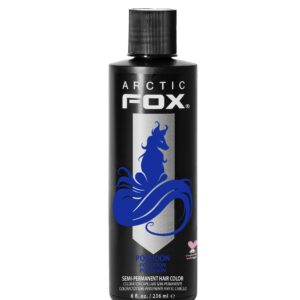 ARCTIC FOX Vegan and Cruelty-Free Semi-Permanent Hair Color Dye (8 Fl Oz, POSEIDON)