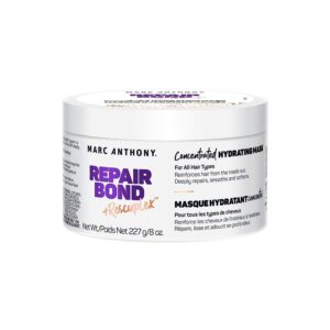 Marc Anthony Repairing Hair Mask, Repair Bond +Rescuplex – Repairs, Strengthens & Maintains Bonds within Hair – Eliminates Frizz, Flyaways & Reduce Breakage – Dry & Damaged Hair Professional Treatment
