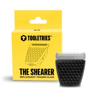TOOLETRIES Replacement Trimmer Blade – Groin Hair Groomer Ceramic Blade Head Refill, Clip-In Shaver Cartridge with Built-in Guard (1 pack)