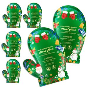 WENJLYJ 6 Pairs Hand Mask for Dry Cracked Hands>Nourishing Moisturizing Gloves>Hands Moisturizer for Deep Moisturizing>Silky Smooth Moisturizing Gloves>Hand Care Mask Set(O)
