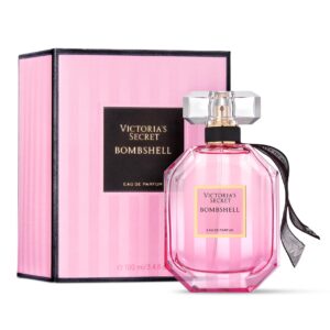 Victoria’s Secret Bombshell Eau de Parfum, Notes of Purple Passion Fruit, Shangri-La Peony & Vanilla Orchid, Perfumes for Women (3.4 oz)