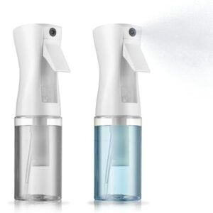 2 Pack Continuous Spray Bottle For Hair – 5 Oz Ultra Fine Mist Sprayer | Water Spray Bottle For Hair Mister Spray Bottle | Hair Spray Bottles For Hairstyling, Cleaning, Salons (2pk 5oz)